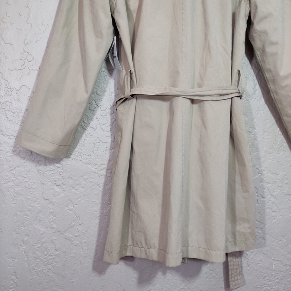 Old Navy Water Resistant Trench Coat Tan Size XS NEW - Picture 12 of 16